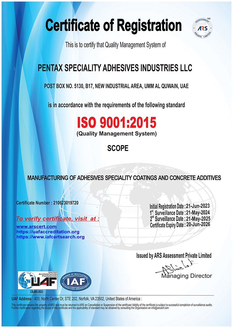 Vision Industries ISO 9001